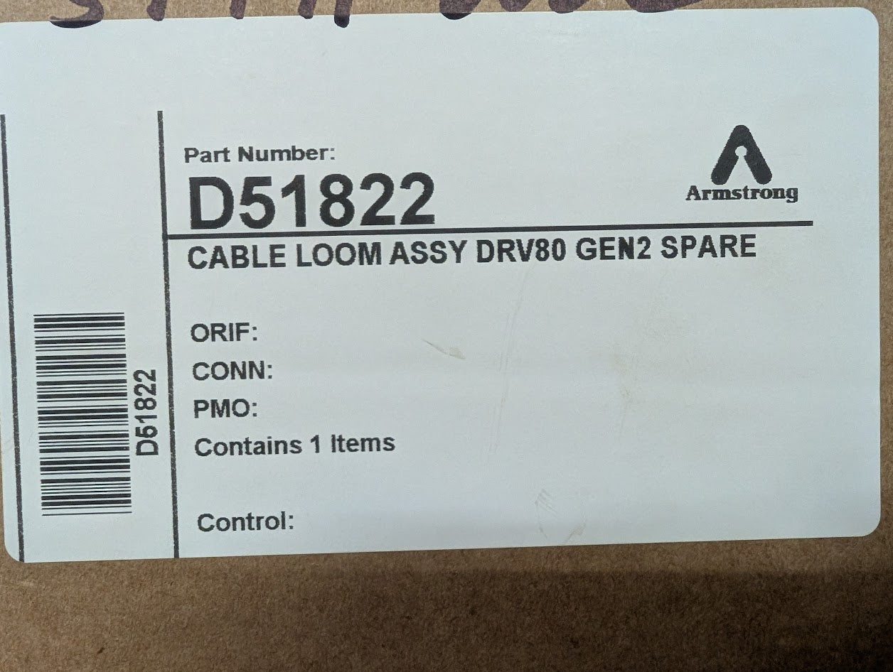 Armstrong Brain Cable Loom Assy DRV80G2 - Armstrong Shelf,  Row 3, Bin 1